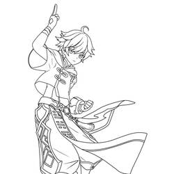 Genshin Impact (Video Games) coloring page #211664 to print and color
