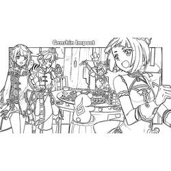 Genshin Impact (Video Games) coloring page #211667 to print and color