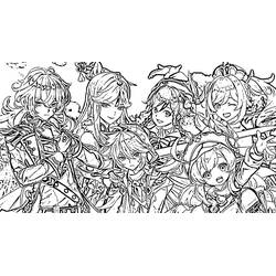 Genshin Impact (Video Games) coloring page #211670 to print and color