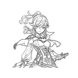 Genshin Impact (Video Games) coloring page #211672 to print and color