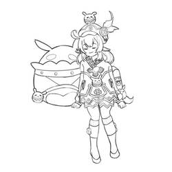Genshin Impact (Video Games) coloring page #211674 to print and color