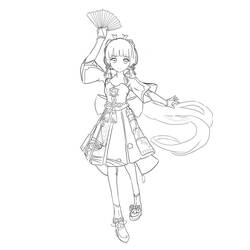 Genshin Impact (Video Games) coloring page #211684 to print and color