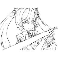 Genshin Impact (Video Games) coloring page #211687 to print and color