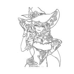 Genshin Impact (Video Games) coloring page #211693 to print and color