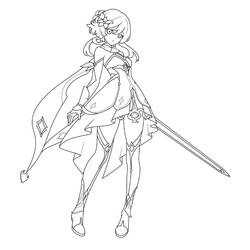 Genshin Impact (Video Games) coloring page #211695 to print and color