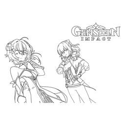 Genshin Impact (Video Games) coloring page #211697 to print and color
