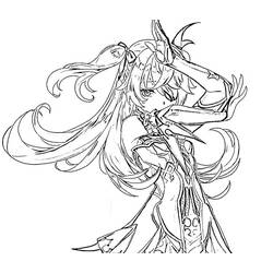 Genshin Impact (Video Games) coloring page #211699 to print and color