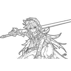 Genshin Impact (Video Games) coloring page #211706 to print and color