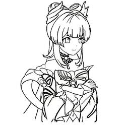 Genshin Impact (Video Games) coloring page #211707 to print and color
