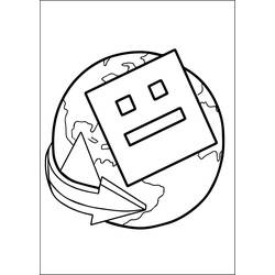 Geometry Dash (Video Games) coloring page #221090 to print and color