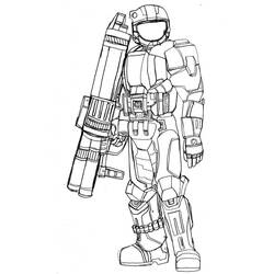 Halo (Video Games) coloring page #200119 to print and color