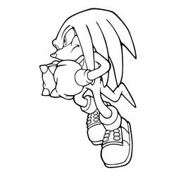 Knuckles (Video Games) coloring page #212914 to print and color