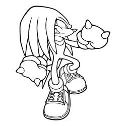 Knuckles (Video Games) coloring page #212918 to print and color