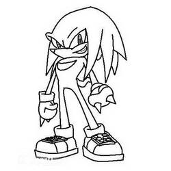Knuckles (Video Games) coloring page #212920 to print and color