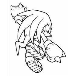 Knuckles (Video Games) coloring page #212921 to print and color