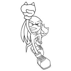 Knuckles (Video Games) coloring page #212925 to print and color