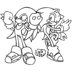 Knuckles (Video Games) coloring page #212926 to print and color