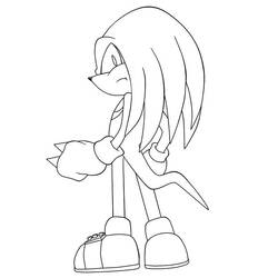 Knuckles (Video Games) coloring page #212928 to print and color