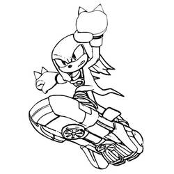 Knuckles (Video Games) coloring page #212929 to print and color