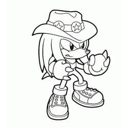 Knuckles (Video Games) coloring page #212934 to print and color