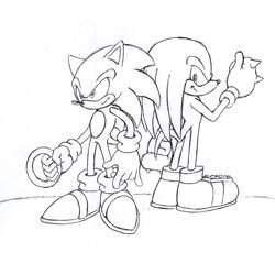 Knuckles (Video Games) coloring page #212942 to print and color