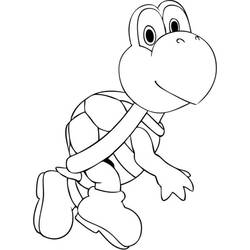Koopa Troopa (Video Games) coloring page #188408 to print and color