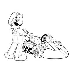Luigi (Video Games) coloring page #174670 to print and color