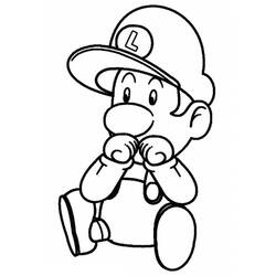 Luigi (Video Games) coloring page #174673 to print and color