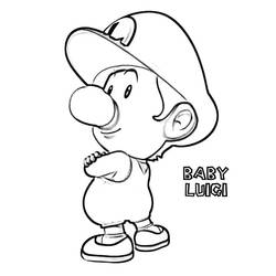 Luigi (Video Games) coloring page #174676 to print and color
