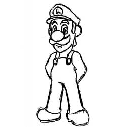 Luigi (Video Games) coloring page #174677 to print and color