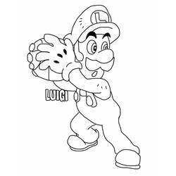 Luigi (Video Games) coloring page #174679 to print and color