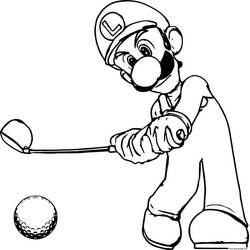 Luigi (Video Games) coloring page #174682 to print and color