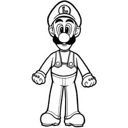 Mario (Video Games) coloring page #172099 to print and color