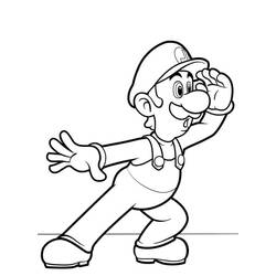 Mario (Video Games) coloring page #172100 to print and color