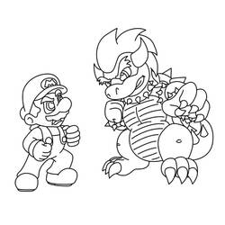 Mario (Video Games) coloring page #172115 to print and color