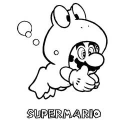 Mario (Video Games) coloring page #172160 to print and color