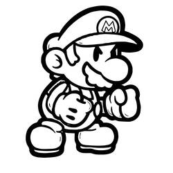 Mario (Video Games) coloring page #172172 to print and color