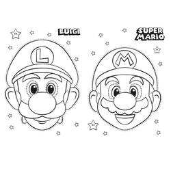 Coloring page: Mario and Luigi (Video Games) #217709 - Free Printable Coloring Pages
