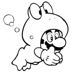 Coloring page: Mario Bros (Video Games) #112463 - Printable coloring pages
