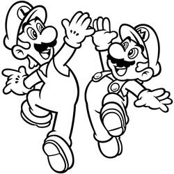 Coloring page: Mario Bros (Video Games) #112468 - Printable coloring pages