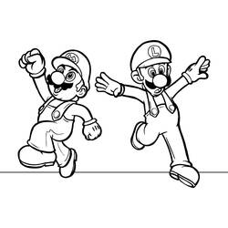 Coloring page: Mario Bros (Video Games) #112469 - Free Printable Coloring Pages