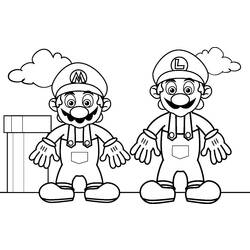 Coloring page: Mario Bros (Video Games) #112475 - Free Printable Coloring Pages