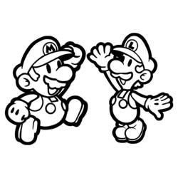 Coloring page: Mario Bros (Video Games) #112490 - Printable coloring pages