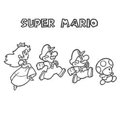 Coloring page: Mario Bros (Video Games) #112491 - Printable coloring pages
