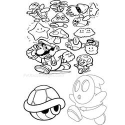 Coloring page: Mario Bros (Video Games) #112513 - Printable coloring pages