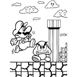Coloring page: Mario Bros (Video Games) #112515 - Printable coloring pages