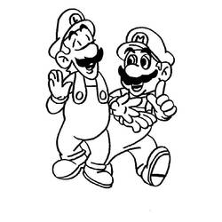 Coloring page: Mario Bros (Video Games) #112535 - Free Printable Coloring Pages