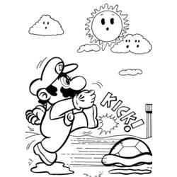 Coloring page: Mario Bros (Video Games) #112542 - Free Printable Coloring Pages
