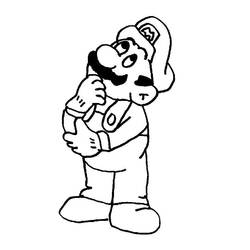 Coloring page: Mario Bros (Video Games) #112549 - Free Printable Coloring Pages