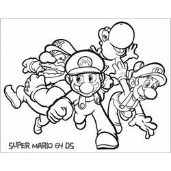 Coloring page: Mario Bros (Video Games) #112551 - Free Printable Coloring Pages